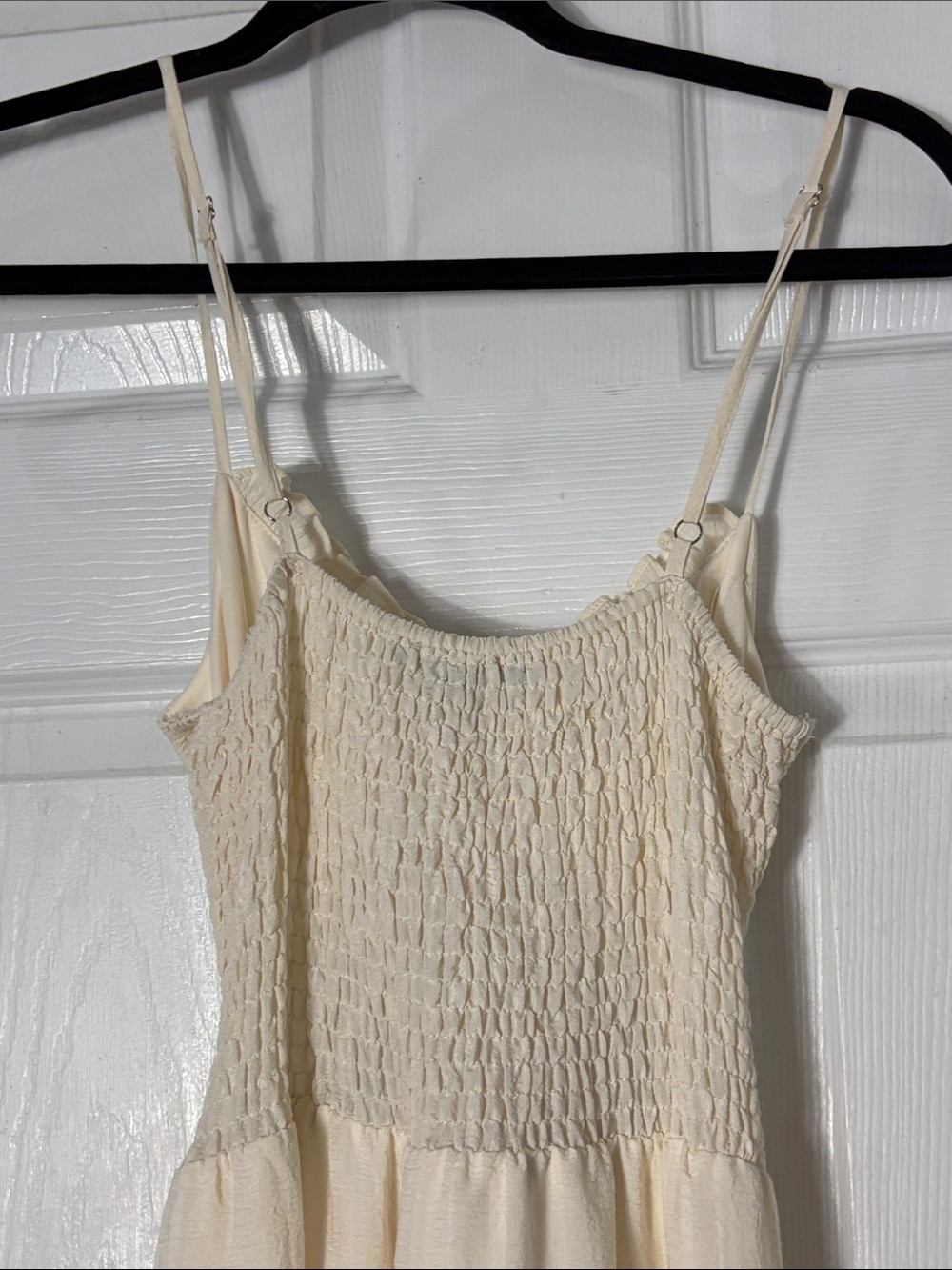 Lulu's Tier It Up Cream Knotted Front Tiered Ruffled Maxi Dress Size XS - Picture 9 of 11